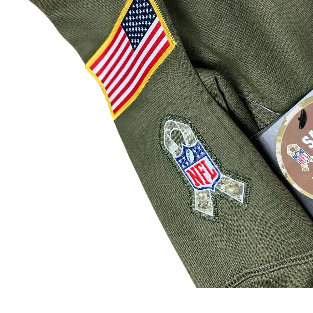 Nike New England Patriots‎ Salute to Service Green USA Football Hoodie